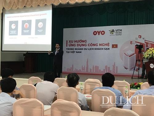 Ông Dushyant Dwibedy - Tổng Giám đốc OYO Việt Nam chia sẻ tại Hội thảo